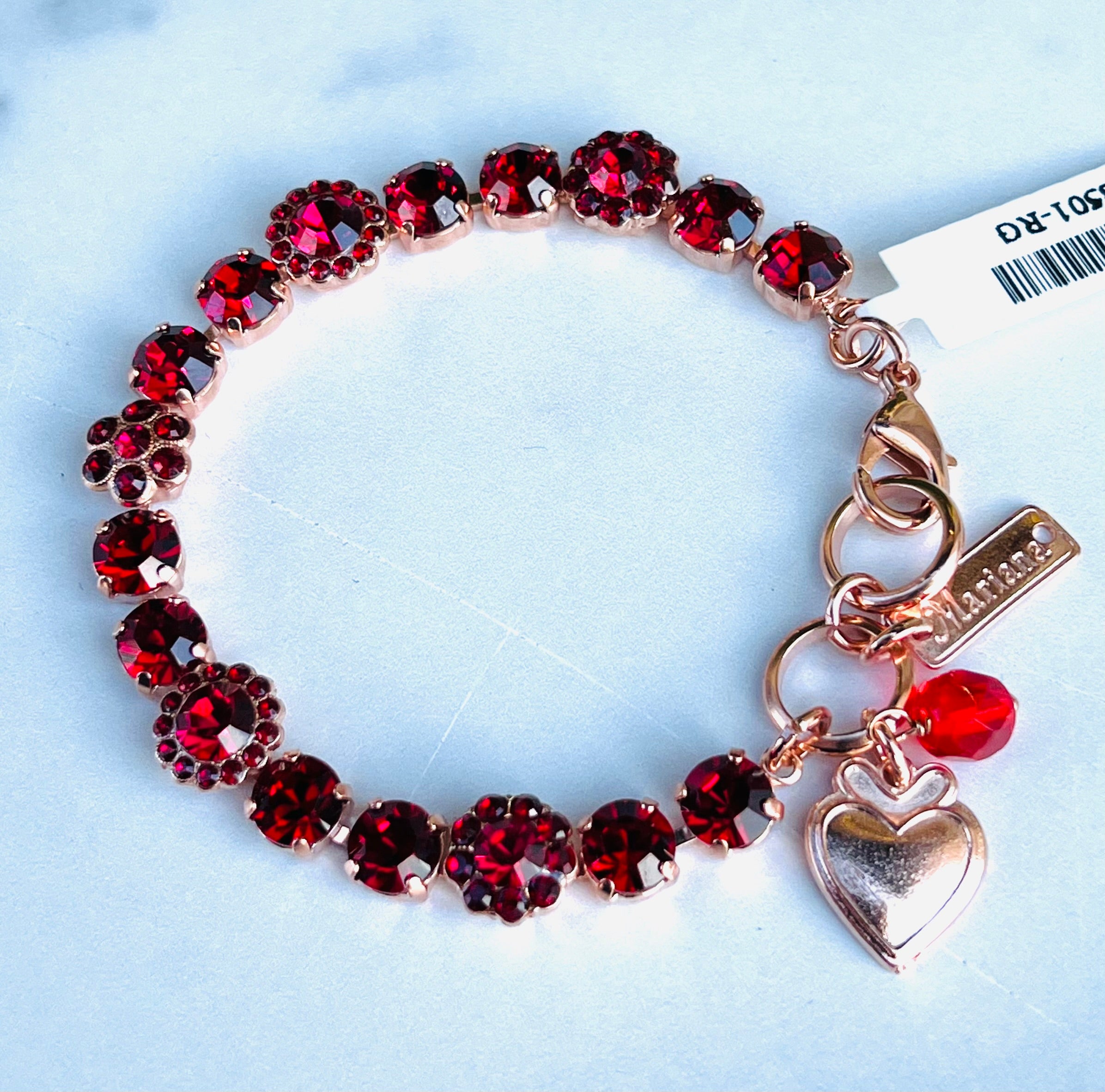 SWAROVSKI POWER COLLECTION DOUBLE WRAP BRACELET, BRIGHT RED SWAROVSKI  CRYSTALS ON SOFT RED ALCANTARA FABRIC - JEWELLERY from Adams Jewellers  Limited UK